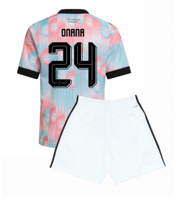 Belgien Amadou Onana #24 Bortaställ Barn VM 2026 Kortärmad (+ Korta byxor)